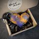 Кастомний брелок з NFC "Heart" з натуральної шкіри та нержавіючої сталі KCN-HN-002 фото 1