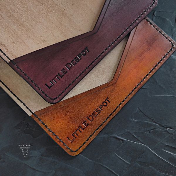 Обкладинка для документів, з натуральної італійської шкіри Saddle Tan CVR-14-0100 фото
