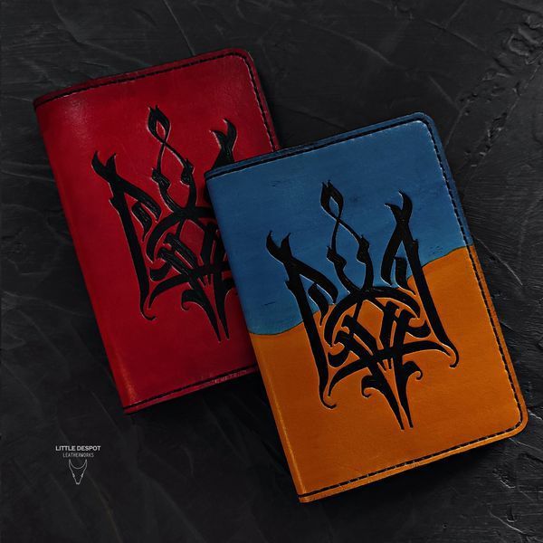 Обкладинка для документів, з натуральної італійської шкіри Tridenti Flag CVR-14-0110 фото