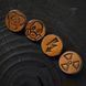 Значок зі шкіряною вставкою з тисненням "S.T.A.L.K.E.R." PIN-07-001 фото 1