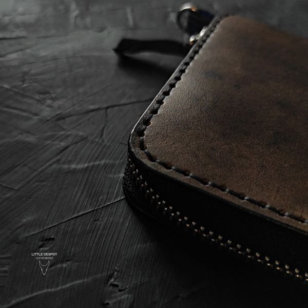 Гаманець | Портмоне Vagabond longwallet на блискавці з тисненням на замовлення LW-00-001 фото