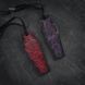 Закладка з тисненням | натуральна шкіра "Funeral bookmark" Vintage Red BMK-13-0010 фото 2