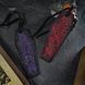 Закладка з тисненням | натуральна шкіра "Funeral bookmark" Vintage Red BMK-13-0010 фото 3