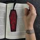 Закладка з тисненням | натуральна шкіра "Funeral bookmark" Vintage Red BMK-13-0010 фото 1