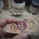 Пін зі шкіряною вставкою з тисненням "Ружиця" PIN-03-000 фото 8