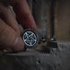 Значок зі шкіряною вставкою з тисненням "Pentaculum" PIN-01-002 фото 5
