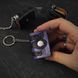 micro tome magic purple leather book keychain handmade