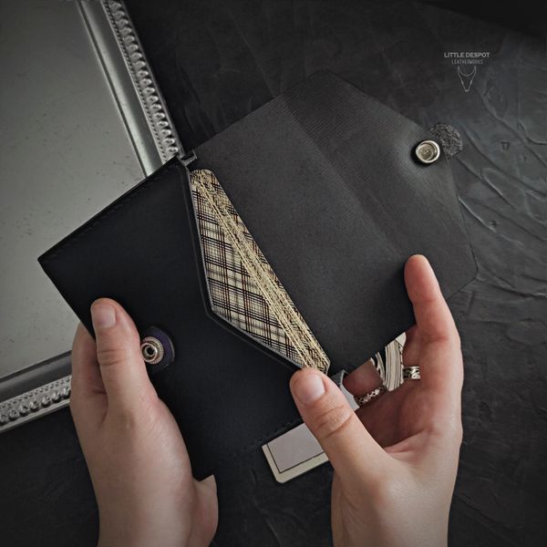 Шкіряний чохол для карт Таро "Sacred" Big Vintage Black (more natural) Pch-15-0021 фото