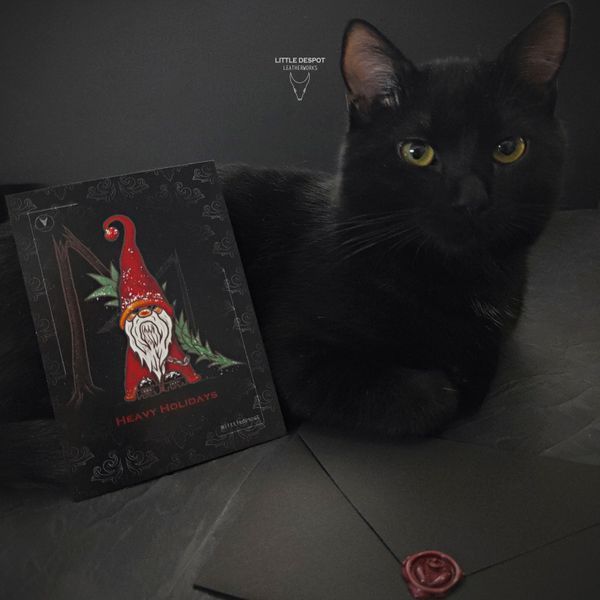 Чорна листівка з авторським дизайном "Goth Card"_Heavy Holidays CRD-02-0601 фото