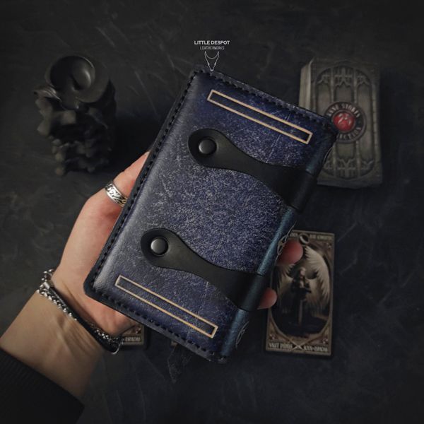 Чохол "Tome" для карт Таро Rider Waite &ndash; ручна робота, Vintage Indigo Pch-16-0024 фото
